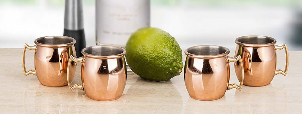 Cool Shot Glasses for 2020 13 Decodyne 2-ounce Moscow Mule Copper Shot Glasses - Set of 4
